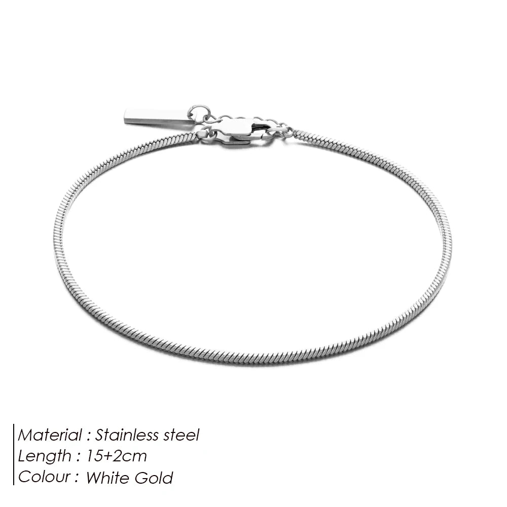 eManco Minimalist Square Chain Bracelet