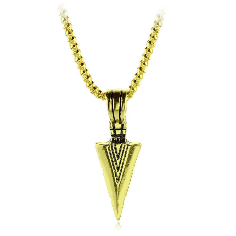 Arrow Head Pendant Chain Necklace