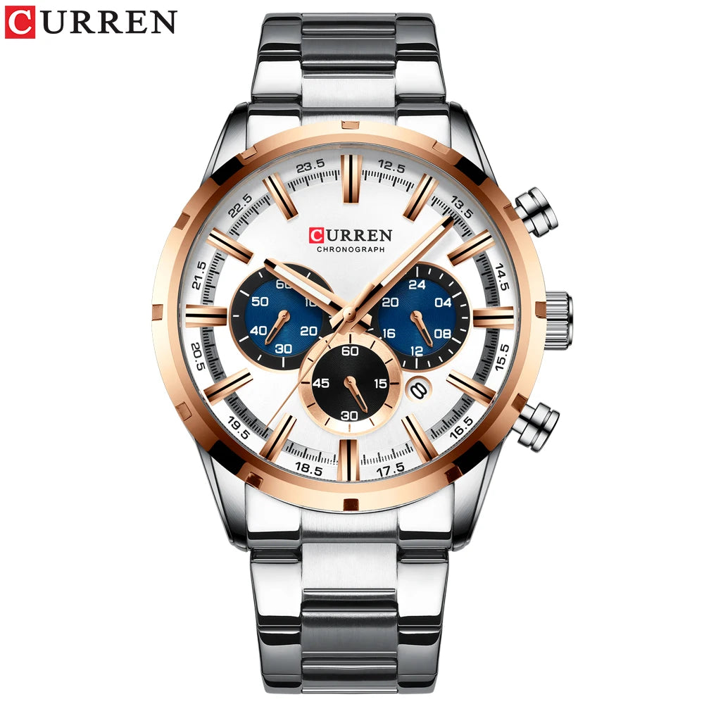 CURREN Stainless Steel Quartz Watch