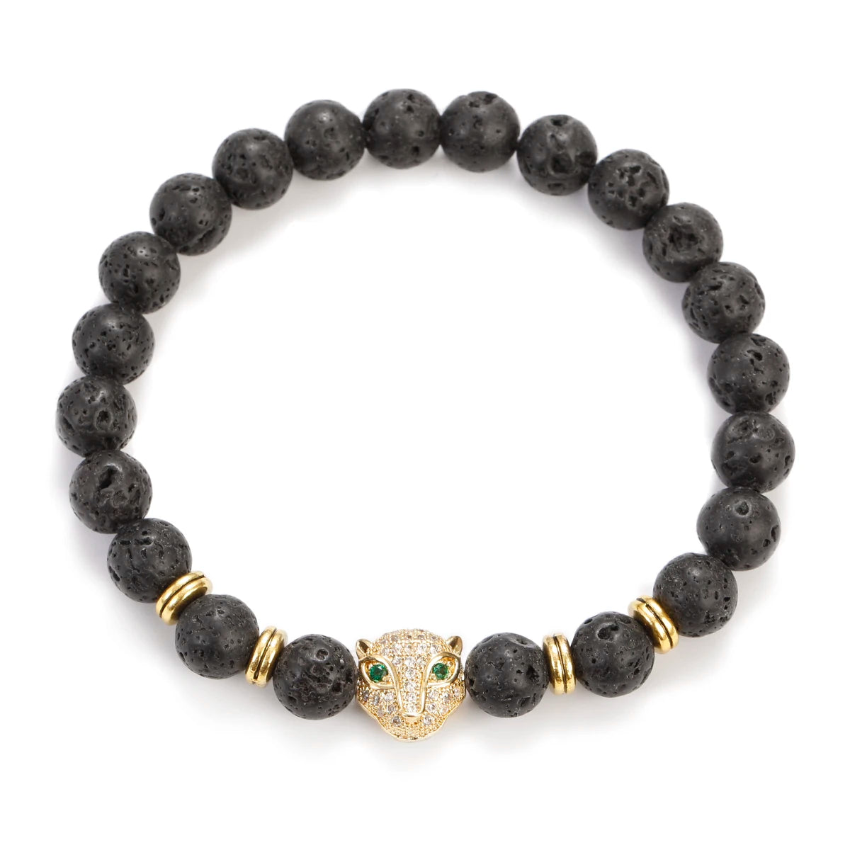 DOUVEI Leopard Beaded Bracelet