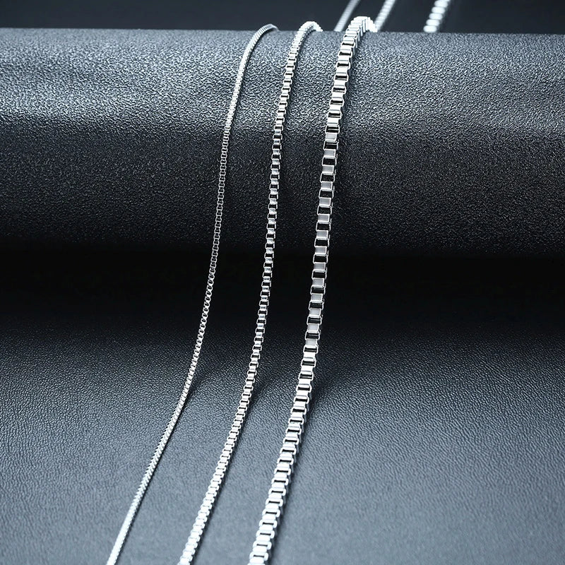 Thin Box Chain Necklace