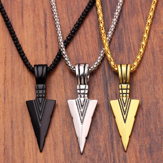 Arrow Head Pendant Chain Necklace