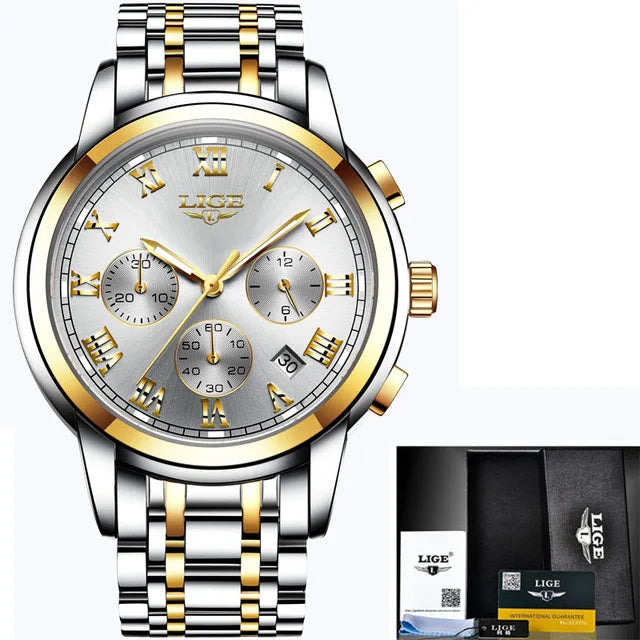 2023 Chronograph Full Steel Quartz Watch