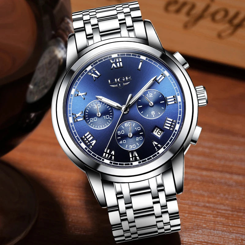 2023 Chronograph Full Steel Quartz Watch