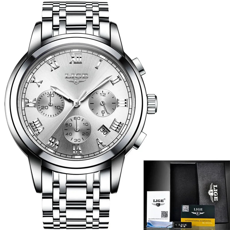 2023 Chronograph Full Steel Quartz Watch