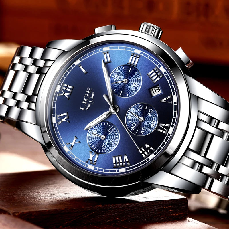 2023 Chronograph Full Steel Quartz Watch