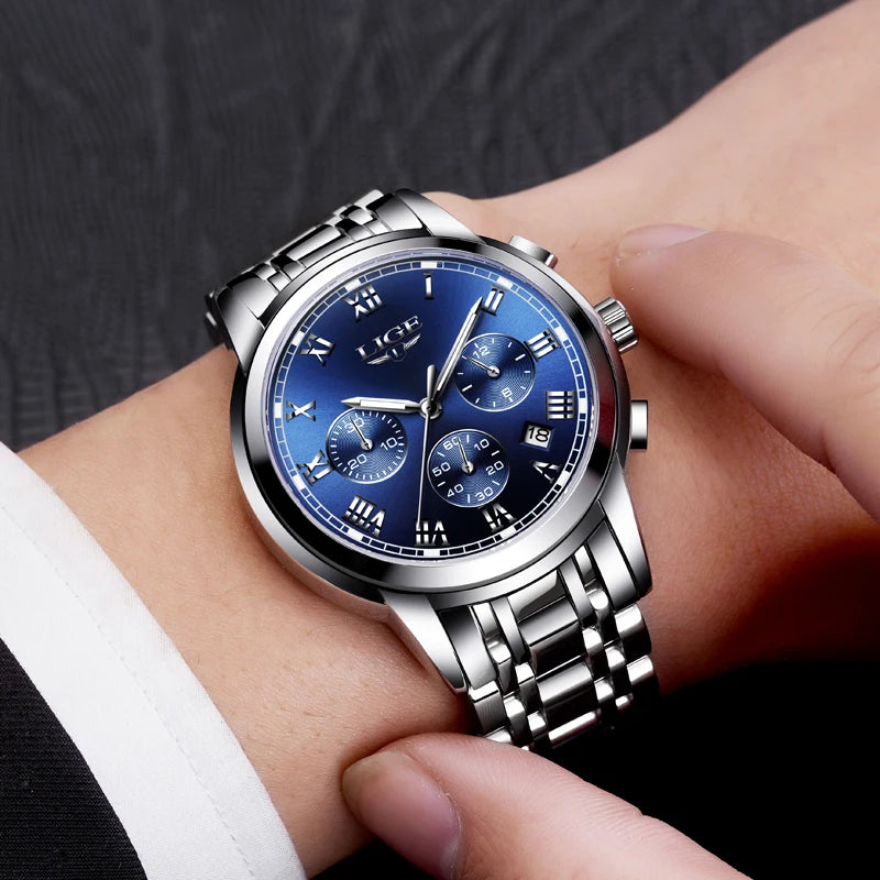 2023 Chronograph Full Steel Quartz Watch