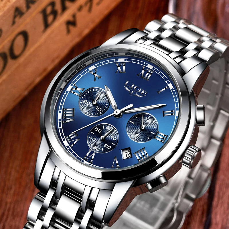 2023 Chronograph Full Steel Quartz Watch