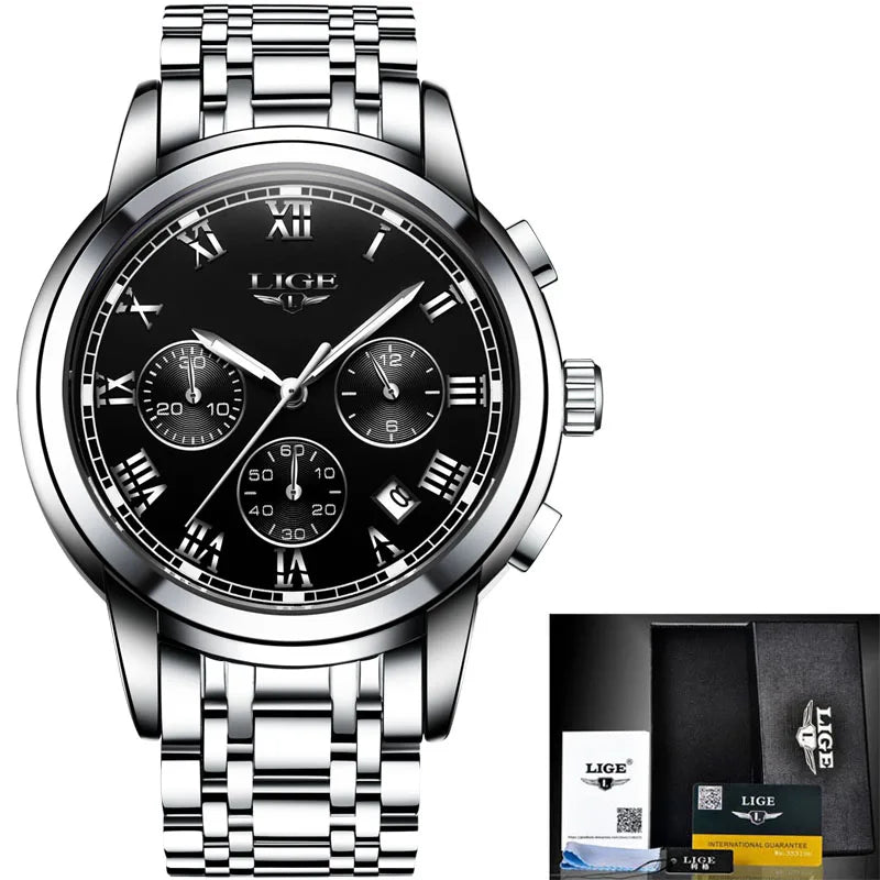 2023 Chronograph Full Steel Quartz Watch