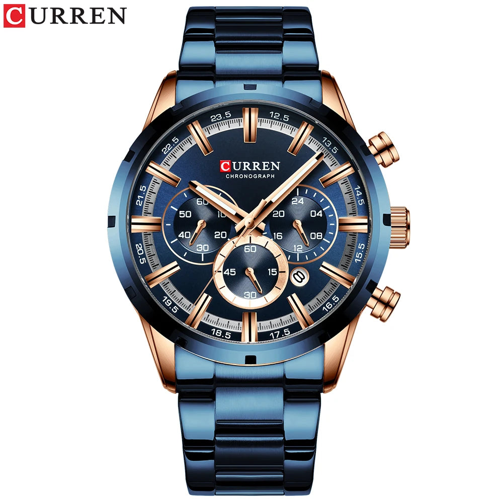 CURREN Stainless Steel Quartz Watch