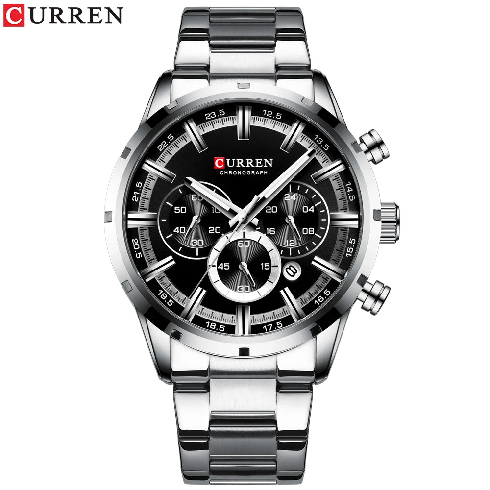 CURREN Stainless Steel Quartz Watch