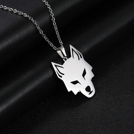 Wolf Head Pendant Necklace