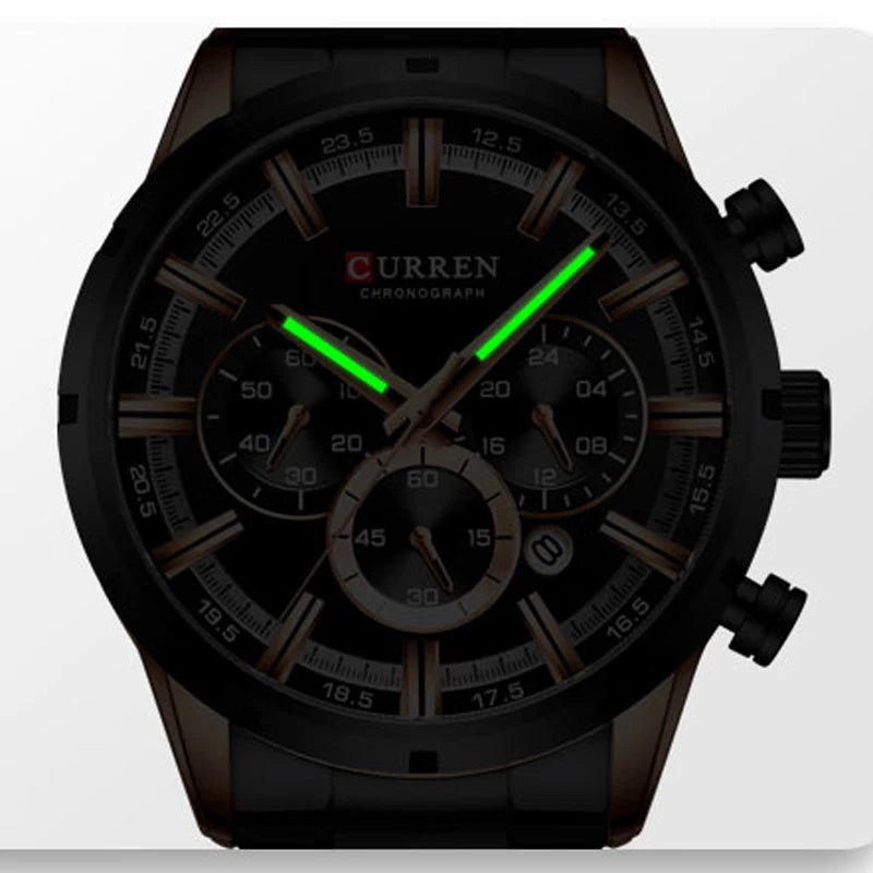 CURREN Stainless Steel Quartz Watch