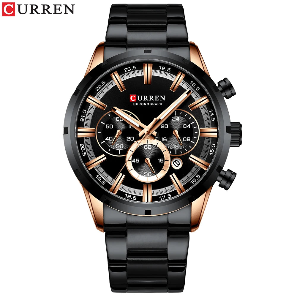 CURREN Stainless Steel Quartz Watch