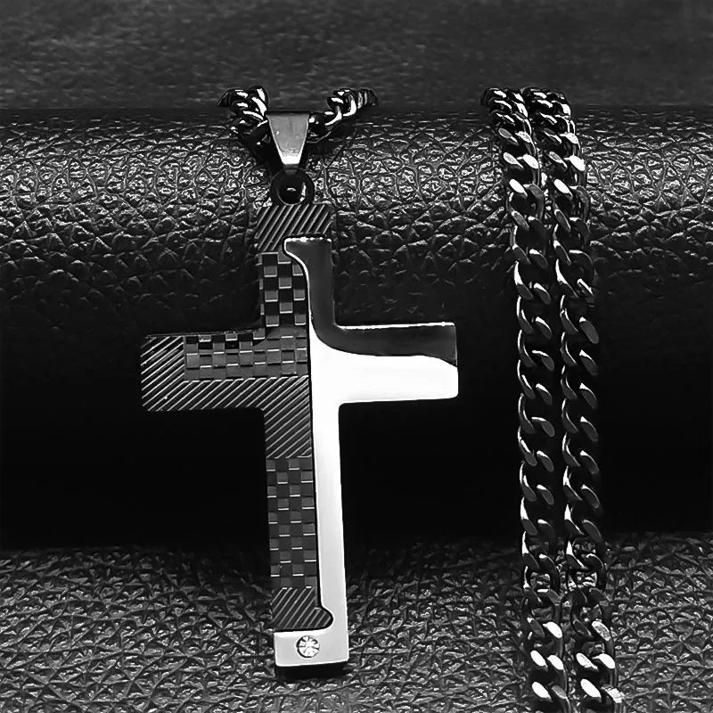 HNSP Cross Pendant Chain Necklace