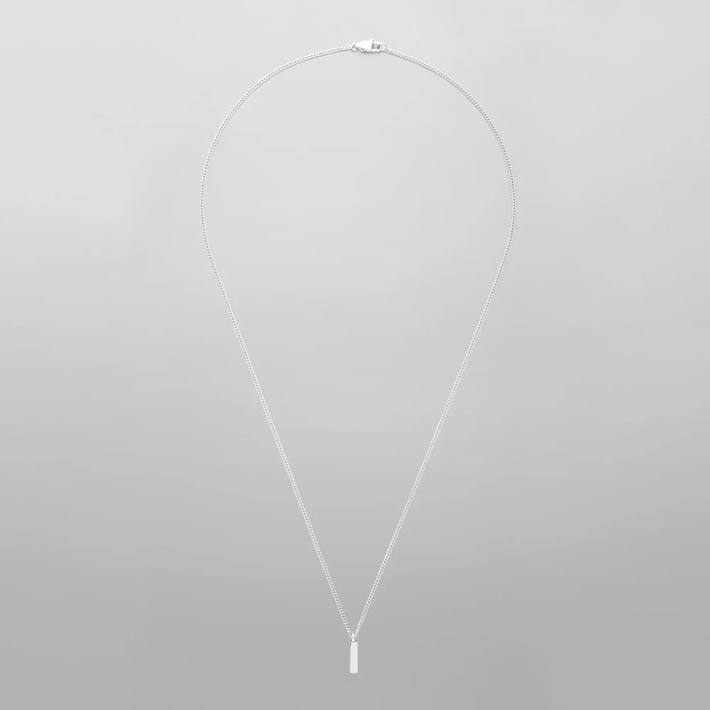 eManco Minimal Titanium Steel Chain Necklace