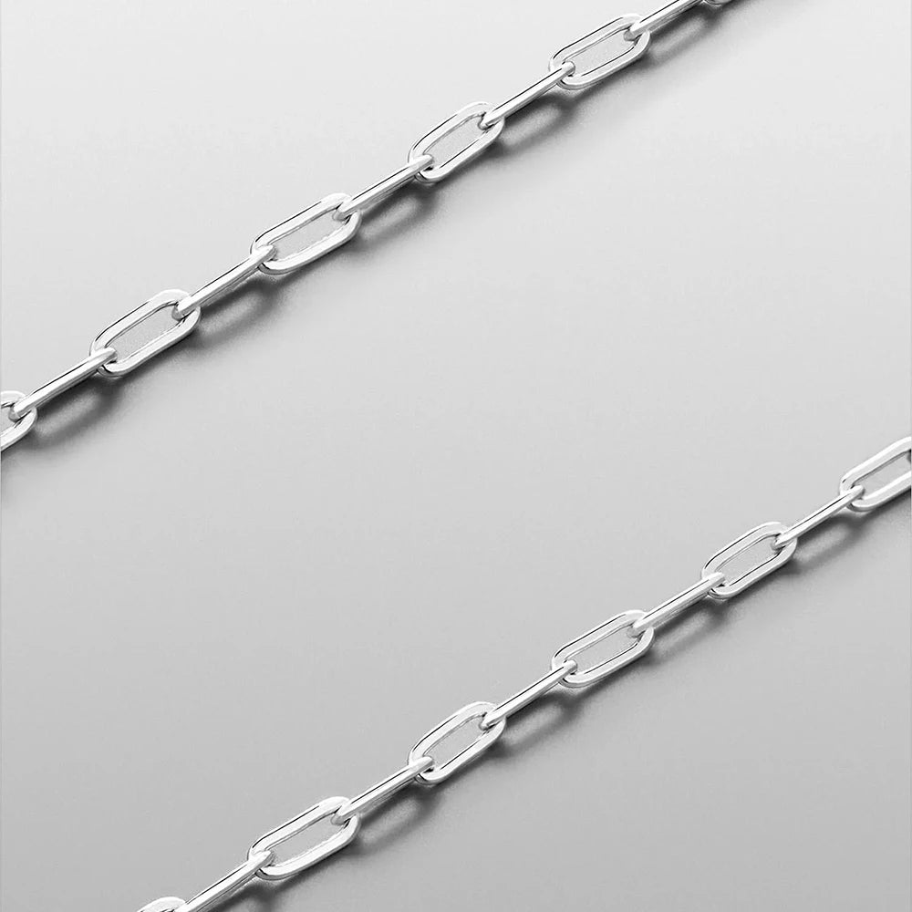 eManco Stainless Steel Paperclip Chain Bracelet