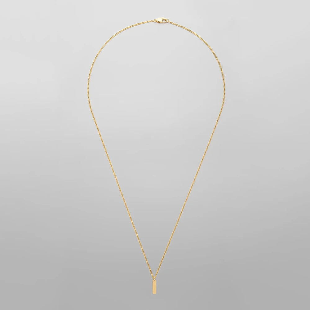 eManco Minimal Titanium Steel Chain Necklace