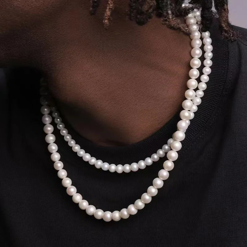 Beaded Pearl Necklace