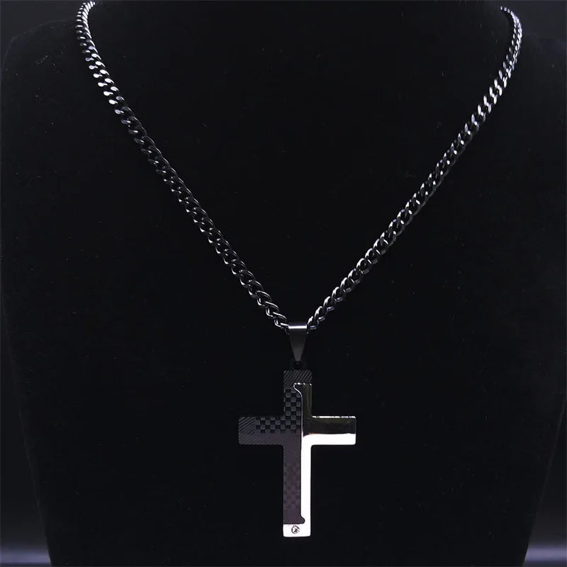 HNSP Cross Pendant Chain Necklace